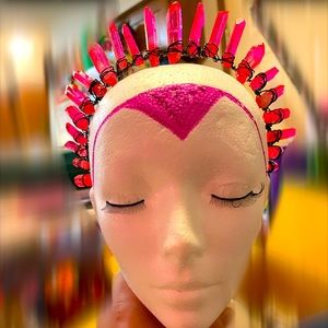 Crystal quartz headband crown